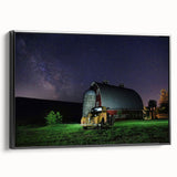 Black and white framed canvas of the Palouse landscape, ideal for bedroom wall decor.