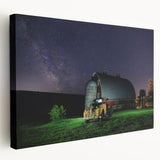 Expansive Palouse landscape on stretched canvas in earthy green tones, suitable for kitchen wall art.