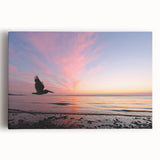 Black and white stretched canvas depicting the Seattle skyline, ideal for kitchen wall art.