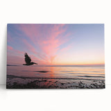 Monochrome Seattle skyline on large stretched canvas, suitable for kitchen or bedroom decor.