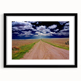 Colorful abstract art print of West Virginia scenery in vibrant hues on a large framed canvas, ideal for living room decor.