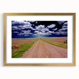 Extra large abstract art print of West Virginia scenery in textured gold frame, suitable for living room decor.