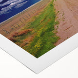 Art deco poster depicting the West Virginia landscape on a rolled canvas, ideal for dining room wall art.