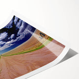 Extra large wall art featuring line art flowers in black on a white background, ideal for large living room decor.