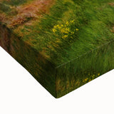 Black and white landscape art painting of West Virginia scenery on large stretched canvas, suitable for bedroom wall decor.