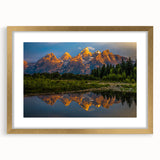 Extra large wall art of an abstract interpretation of Wyoming's Grand Tetons in textured shades of blue and gray.