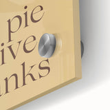 Large abstract wall art depicting autumnal hues on acrylic glass, ideal for dining room decor.