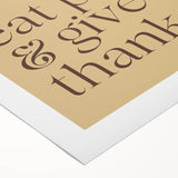 Art deco poster featuring a stylized autumn landscape on rolled canvas, ideal for dining room wall art.