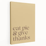 Autumn-themed abstract painting on stretched canvas featuring warm orange and red tones, suitable for kitchen wall art.