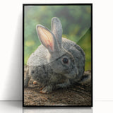 Large abstract wall art depicting spring with soft green and pink tones on a framed acrylic print.