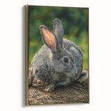 Vintage poster art of a spring landscape on framed canvas, with soft pastel colors, ideal for bedroom wall art.