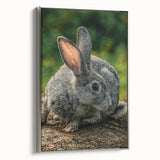 Framed canvas depicting a vintage-style landscape art painting with colorful spring scenery, ideal for living room decor.