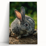 Black and white large canvas print of a spring scene, ideal for kitchen wall art or bedroom ambiance.