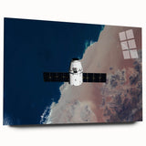 Satellite in Orbit Wall Art - NASA Space Exploration Canvas Print