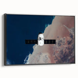 Satellite in Orbit Wall Art - NASA Space Exploration Canvas Print