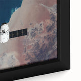 Satellite in Orbit Wall Art - NASA Space Exploration Canvas Print
