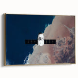 Satellite in Orbit Wall Art - NASA Space Exploration Canvas Print
