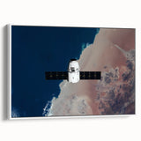 Satellite in Orbit Wall Art - NASA Space Exploration Canvas Print