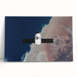 Satellite in Orbit Wall Art - NASA Space Exploration Canvas Print