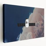 Satellite in Orbit Wall Art - NASA Space Exploration Canvas Print