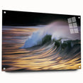 Golden Ocean Wave Abstract Wall Art – Dynamic Coastal Photography