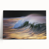 Golden Ocean Wave Abstract Wall Art – Dynamic Coastal Photography