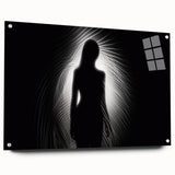 Silhouette in Light – Emotive Modern Minimalist Figure Wall Art
