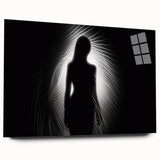 Silhouette in Light – Emotive Modern Minimalist Figure Wall Art