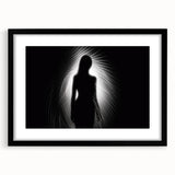 Silhouette in Light – Emotive Modern Minimalist Figure Wall Art