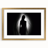 Silhouette in Light – Emotive Modern Minimalist Figure Wall Art