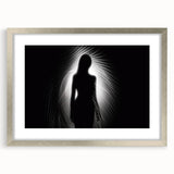 Silhouette in Light – Emotive Modern Minimalist Figure Wall Art