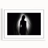 Silhouette in Light – Emotive Modern Minimalist Figure Wall Art