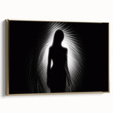 Silhouette in Light – Emotive Modern Minimalist Figure Wall Art