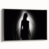 Silhouette in Light – Emotive Modern Minimalist Figure Wall Art
