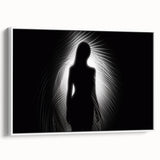 Silhouette in Light – Emotive Modern Minimalist Figure Wall Art