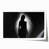 Silhouette in Light – Emotive Modern Minimalist Figure Wall Art