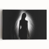 Silhouette in Light – Emotive Modern Minimalist Figure Wall Art