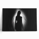 Silhouette in Light – Emotive Modern Minimalist Figure Wall Art
