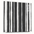 Modern Bedroom Art – Black & White Abstract Striped Wall Decor