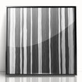 Modern Bedroom Art – Black & White Abstract Striped Wall Decor