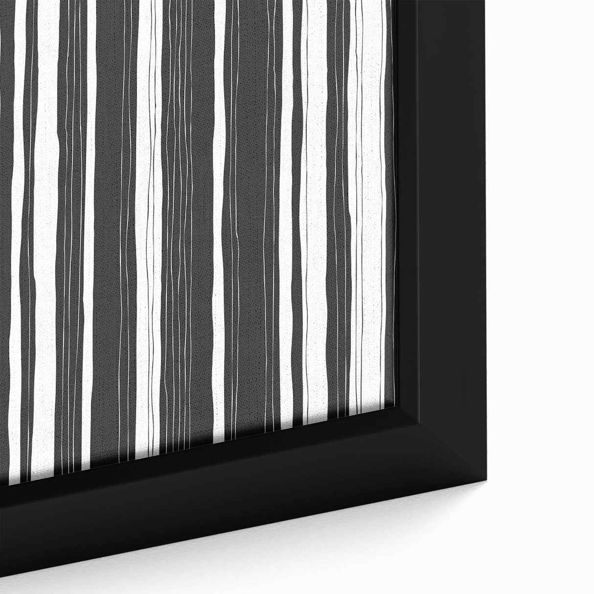Modern Bedroom Art – Black & White Abstract Striped Wall Decor