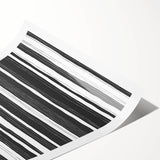 Modern Bedroom Art – Black & White Abstract Striped Wall Decor