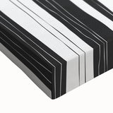 Modern Bedroom Art – Black & White Abstract Striped Wall Decor