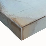 Blue & Gold Abstract Stone Design - Modern Living Room Wall Art