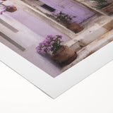 Art deco poster of a Greek door architecture on rolled canvas, suited for dining room or bathroom.