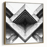 Framed canvas depicting a vintage landscape painting in silver and gold tones, suitable as wall art for a bedroom.