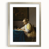 Baroque Art - Elegant Lady Writing in Period Rococo Style Wall Art Print