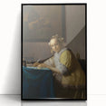 Baroque Art - Elegant Lady Writing in Period Rococo Style Wall Art Print
