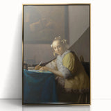Baroque Art - Elegant Lady Writing in Period Rococo Style Wall Art Print