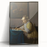 Baroque Art - Elegant Lady Writing in Period Rococo Style Wall Art Print
